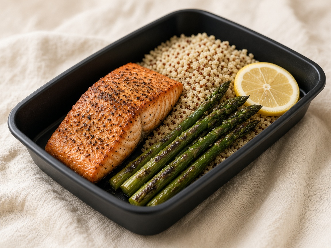 Salmón con quinoa